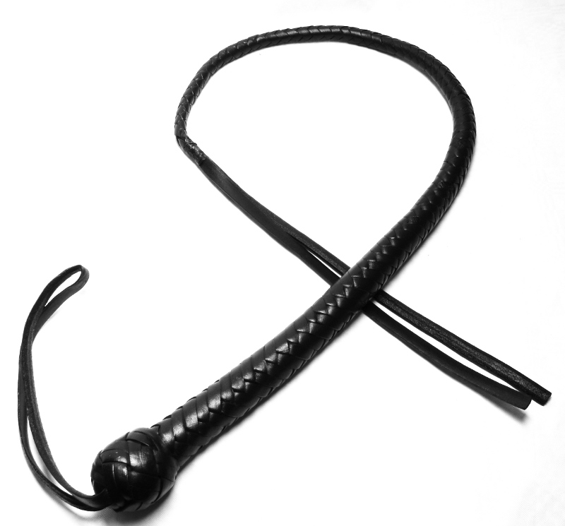 HundePeitsche- Dog Whip - in drei Längen -  SCHWARZ