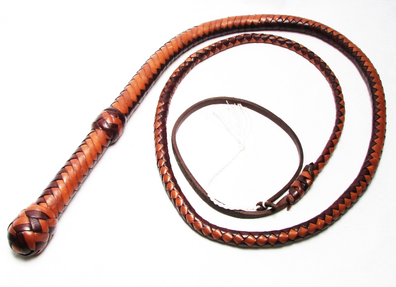 Lady Bull Whip braun zweifarbig 180cm