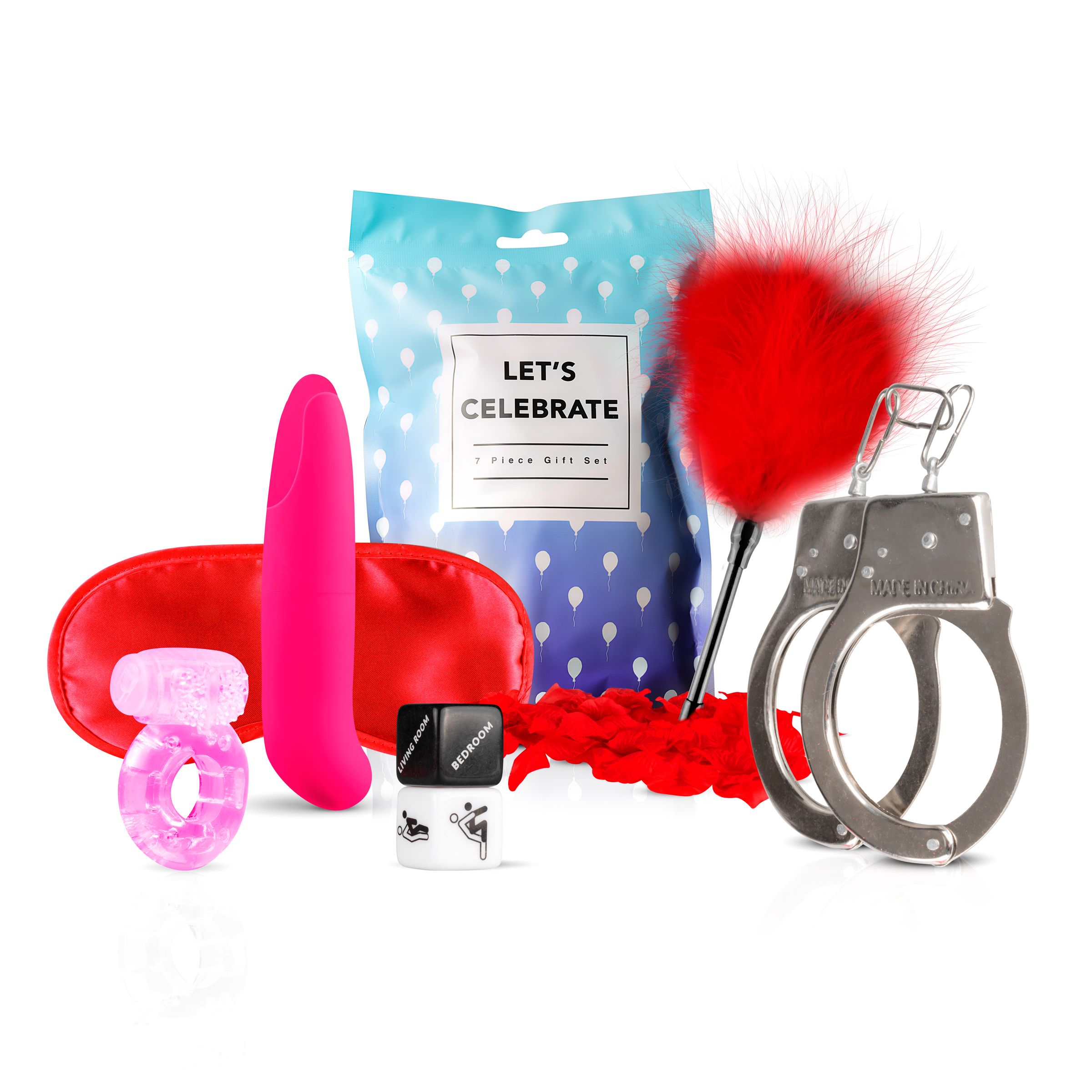 Erotisches 7-teiliges Geschenkset für Paare – in 4 Varianten!
